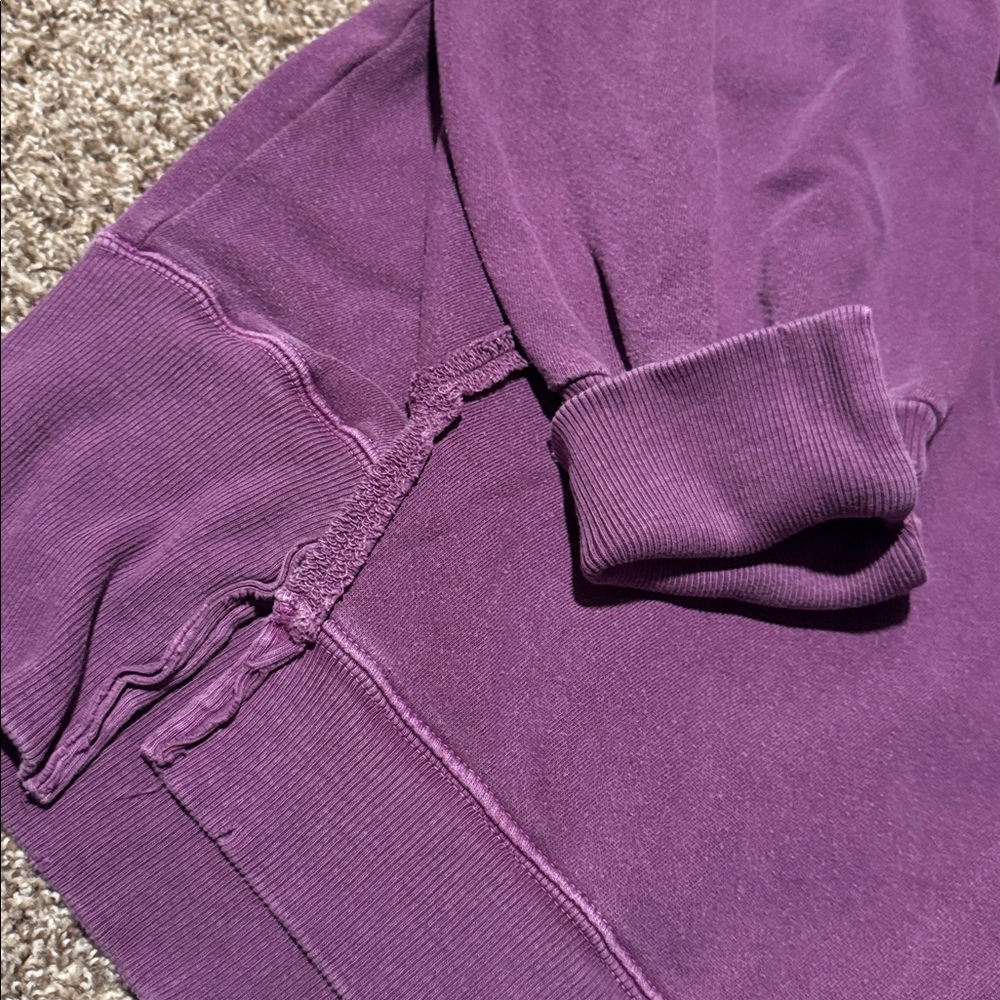 Free People / We The Free oversized purple Camden sweatshirt (L) - EUC! - Picture 2 of 8